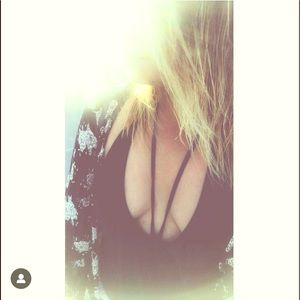 Black strapped monokini